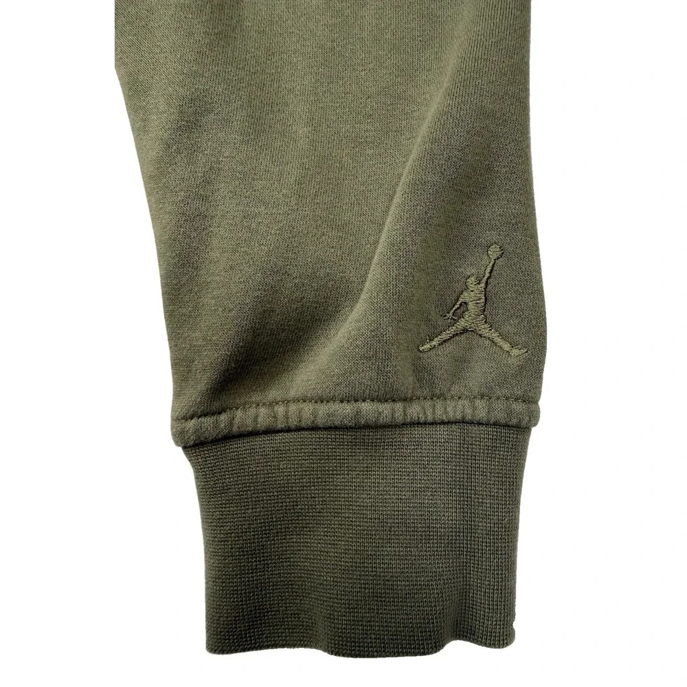 Air Jordan Flight MVP Soft Fleece Green Hoodie Motion Jumpman FV7227-222 Medium